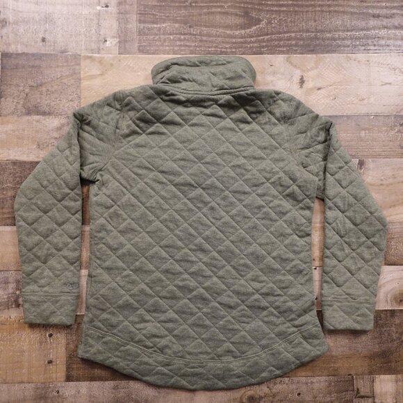 Marmot Quilted Snap Pullover Women’s Medium Sage Green Cozy Outdoor Layer - Picture 9 of 12